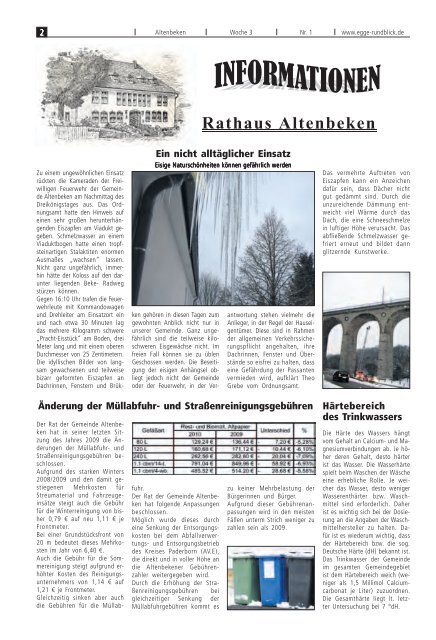 Rathaus Altenbeken - Gemeinde Altenbeken
