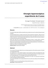 Cirurgia laparoscópica: experiência de 8 anos - Associação ...