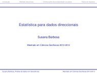 Estatística para dados direccionais