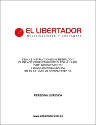 PERSONA JURIDICA - EL LIBERTADOR - Ellibertador.com.co