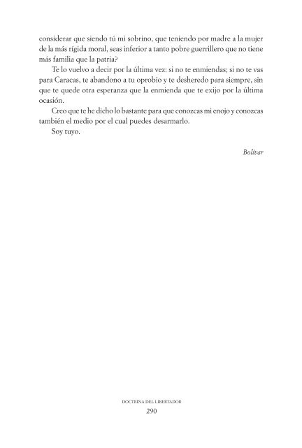 DOCTRINA DEL LIBERTADOR