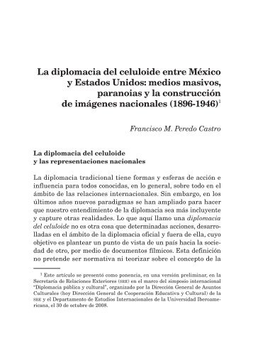 La diplomacia del celuloide entre México y Estados Unidos: medios ...