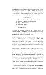 I. Verificación de quórum legal e instalación de la ... - Villa de Alvarez