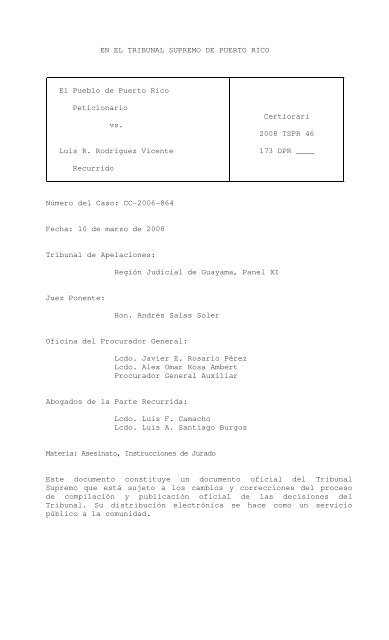 2008 TSPR 46 - Rama Judicial de Puerto Rico