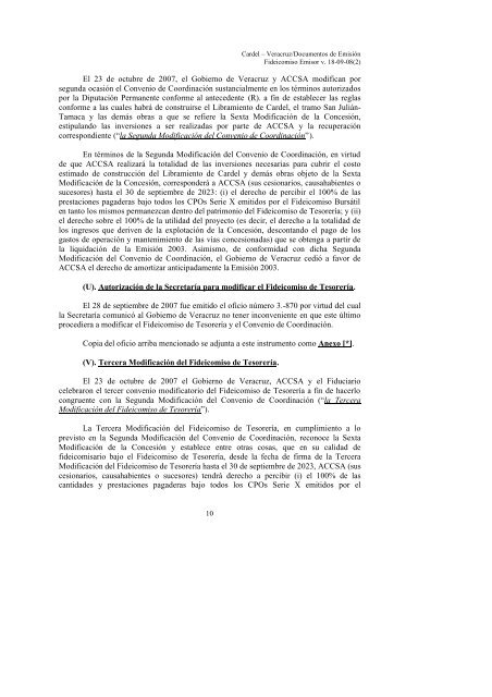 (“el Fideicomiso”), que celebran - Consulta Bitácora para BMV - CNBV