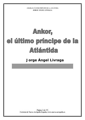 Ankor, el último príncipe de la Atlántida - Nueva Acrópolis