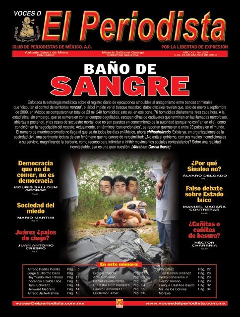 sangre - Voces del Periodista