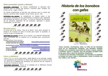 Historia de los bonobos con gafas - CPR Gijón
