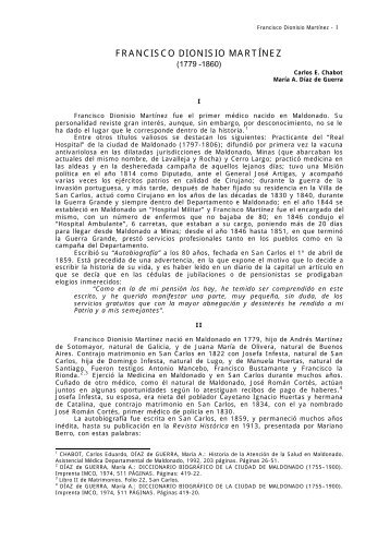 FRANCISCO DIONISIO MARTÍNEZ - Sindicato Médico del Uruguay