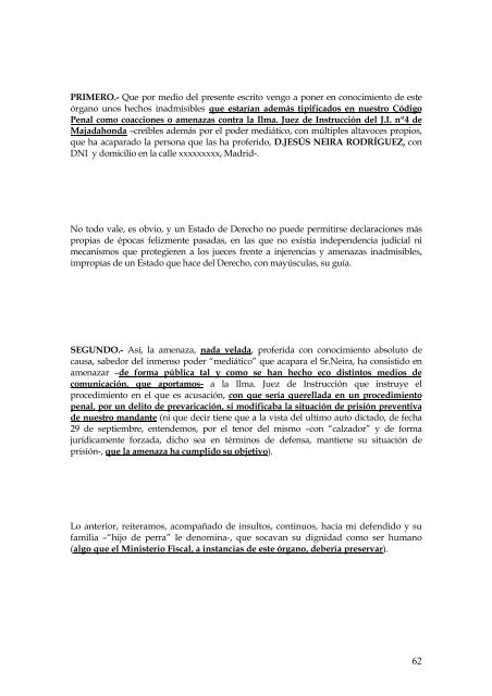 El proceso de Antonio Puerta y Jesús Neira, por ... - Infoprision