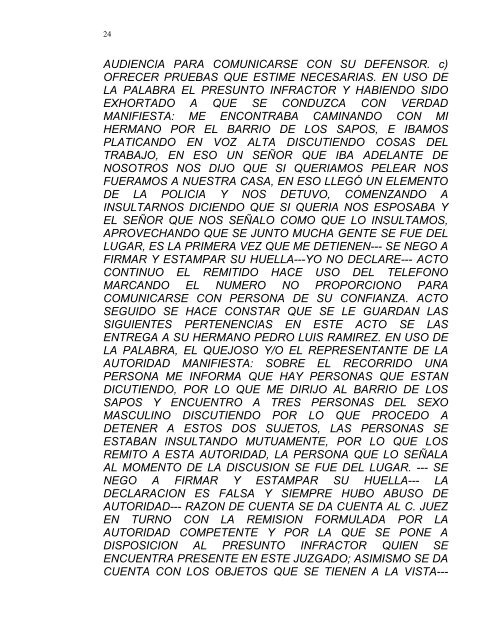 marco abraham ramirez cruz expediente - Comisión de Derechos ...