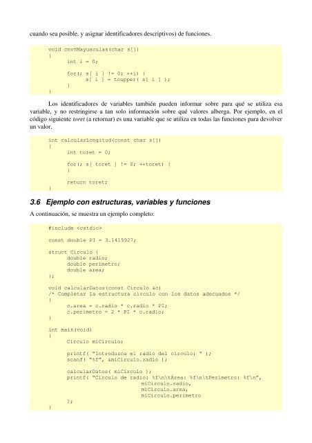 Guía de estilo de programación en C++ estructurado