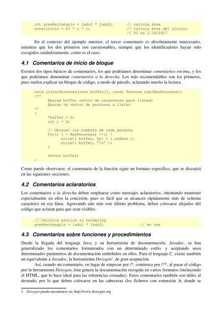 Guía de estilo de programación en C++ estructurado