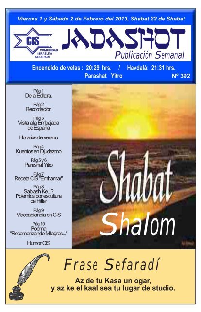 Shalom - Comunidad Israelita Sefaradí de Chile