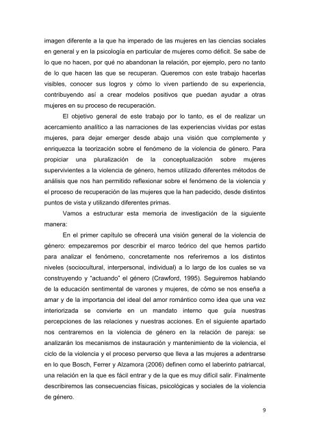 recuperando el control de nuestras vidas - Instituto de la Mujer