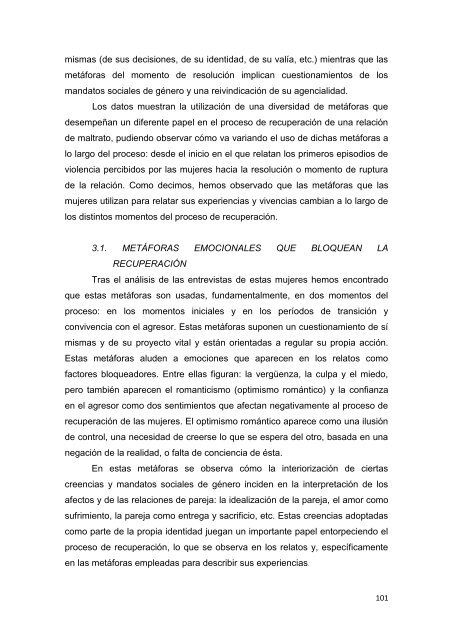 recuperando el control de nuestras vidas - Instituto de la Mujer