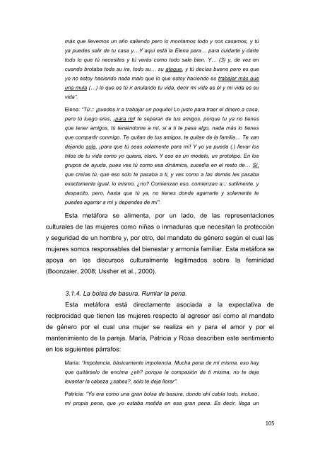 recuperando el control de nuestras vidas - Instituto de la Mujer