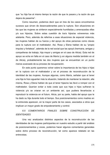 recuperando el control de nuestras vidas - Instituto de la Mujer