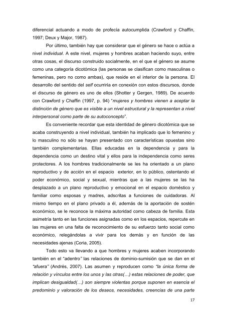 recuperando el control de nuestras vidas - Instituto de la Mujer