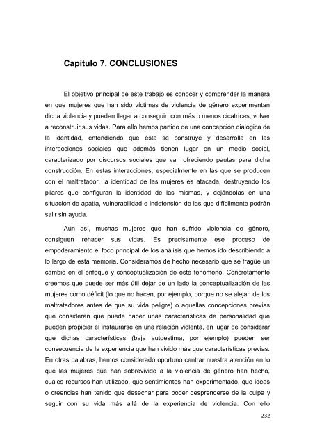 recuperando el control de nuestras vidas - Instituto de la Mujer