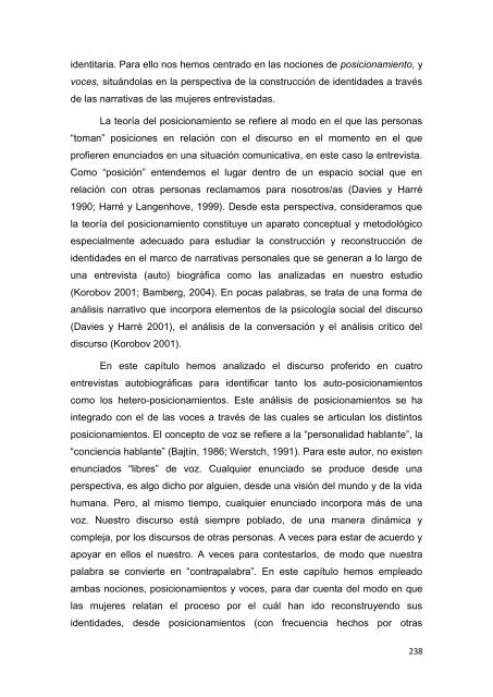 recuperando el control de nuestras vidas - Instituto de la Mujer