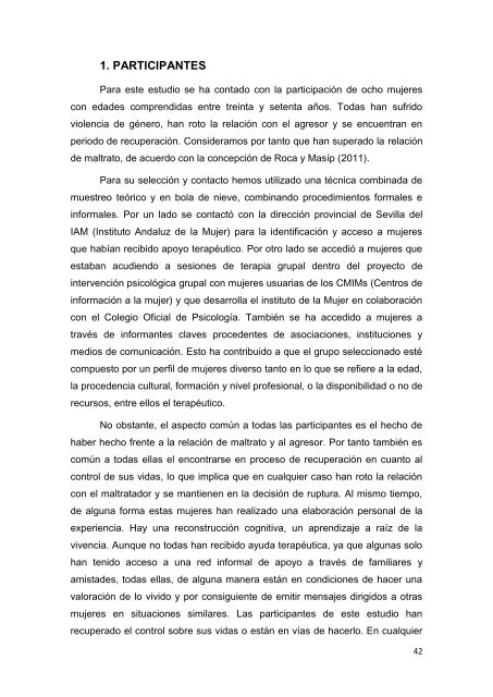 recuperando el control de nuestras vidas - Instituto de la Mujer