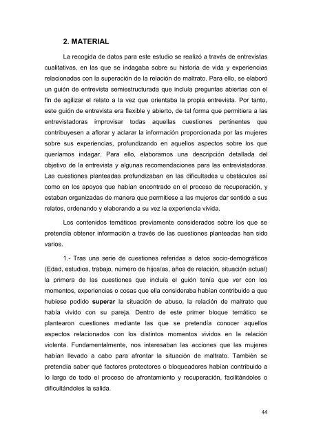 recuperando el control de nuestras vidas - Instituto de la Mujer