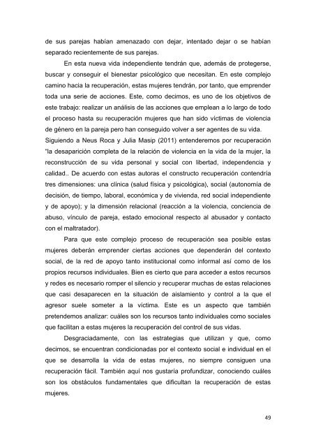 recuperando el control de nuestras vidas - Instituto de la Mujer