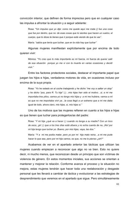 recuperando el control de nuestras vidas - Instituto de la Mujer