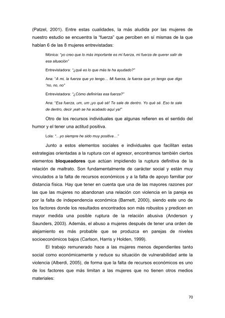 recuperando el control de nuestras vidas - Instituto de la Mujer