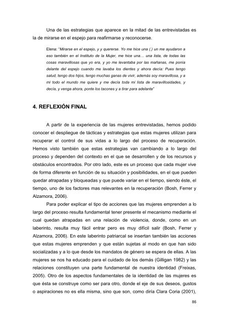 recuperando el control de nuestras vidas - Instituto de la Mujer