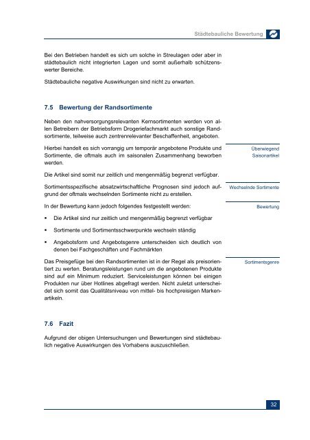 Auswirkungs- und Verträglichkeitsanalyse - Gemeinde Altenberge