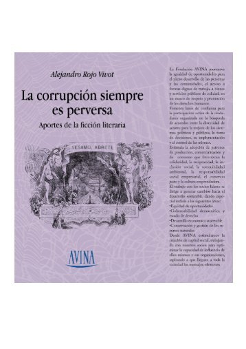 la corrupción siempre es perversa - Fundación AVINA