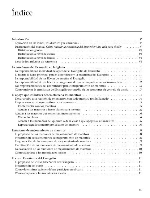 mejorar la enseñanza del Evangelio: Una guía para el líder