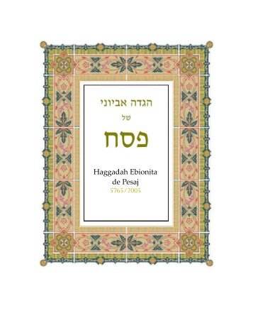 Haggadah Ebionita de Pesaj 5765/2005 - Ebionite Community