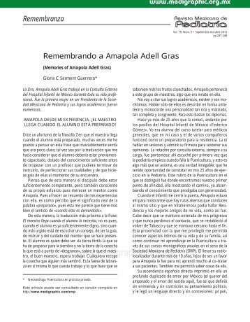 Remembrando a Amapola Adell Gras - edigraphic.com