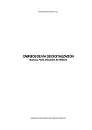 Manual Para Usuarios Externos - Cambios de Vía de ... - Afip