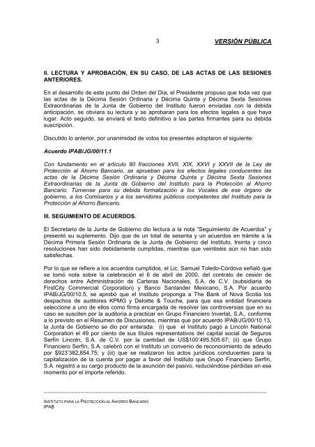 Instituto para la Protección al Ahorro Bancario - IPAB