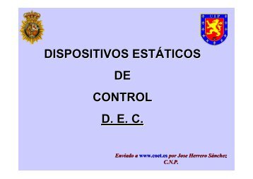 DISPOSITIVOS ESTÁTICOS DE CONTROL D. E. C. - Coet