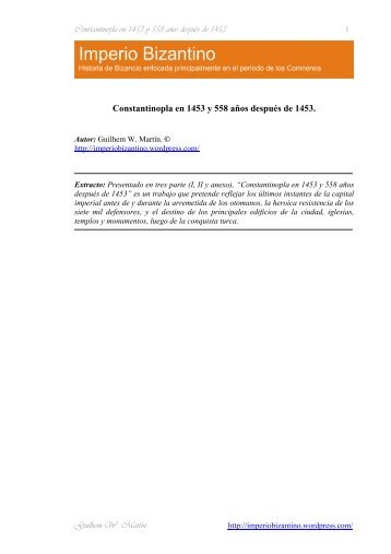 PDF Constantinopla 1453 - Imperio Bizantino