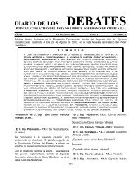 DEBATES - H. Congreso de Chihuahua