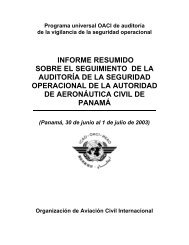 INFORME RESUMIDO SOBRE EL SEGUIMIENTO DE LA ... - ICAO