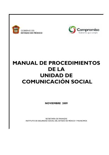 manual de procedimientos de la unidad de comunicación social
