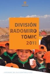 Reportes de Sustentabilidad 2011 Radomiro Tomic - Codelco