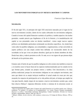 Los movimientos indigenas en Mexico Rostros y caminos.pdf