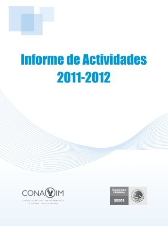 Informe de actividades 2011-2012 - CONAVIM