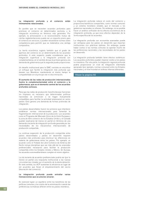 el Comercio Informe sobre Mundial 2011