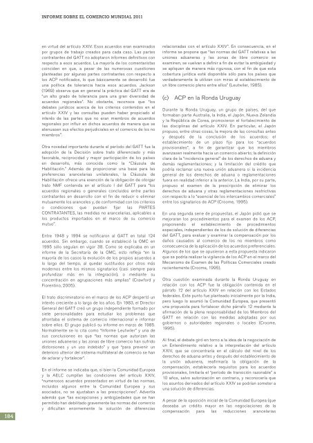 el Comercio Informe sobre Mundial 2011