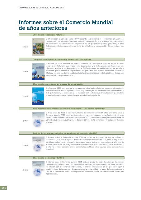 el Comercio Informe sobre Mundial 2011