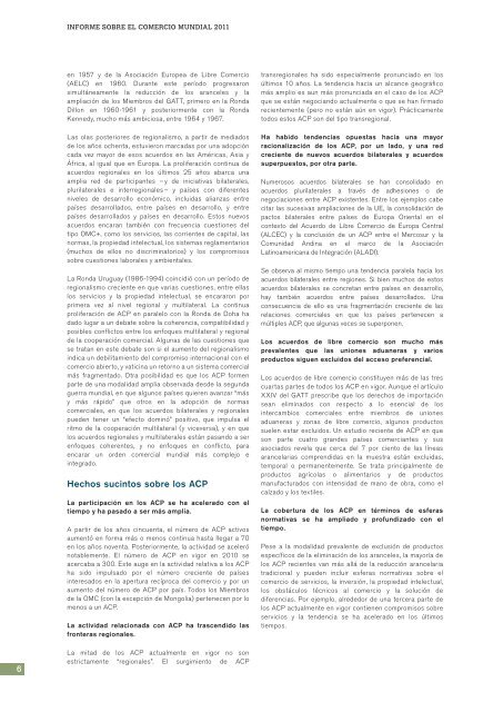 el Comercio Informe sobre Mundial 2011